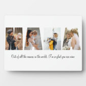 Mama Photo Collage Plaque voor Moederdag Fotoplaat (voorkant)