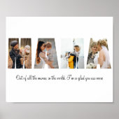 Mama Photo Collage Poster voor Moederdag (Voorkant)