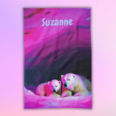 Mama Polar Beer met Cub Monogram | Theedoek