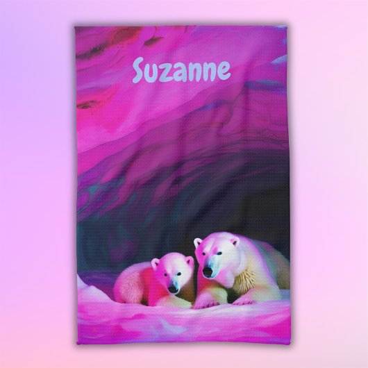 Mama Polar Beer met Cub Monogram | Theedoek