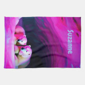 Mama Polar Beer met Cub Monogram | Theedoek (Horizontaal)