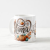Mama Pompoen Herfst Thanksgiving naam Koffiemok (Voorkant links)
