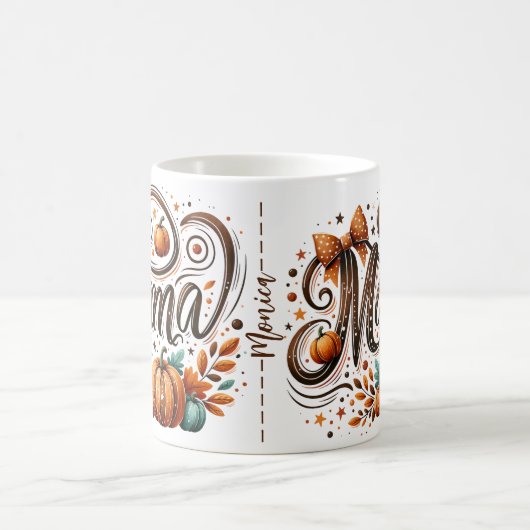 Mama Pompoen Herfst Thanksgiving naam Koffiemok (Center)