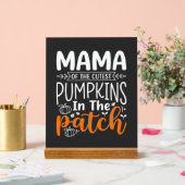 Mama Pompoenen Patch Halloween Ontwerp_1 Acryl Bord (Huwelijk)
