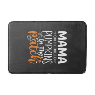 Mama Pompoenen Patch Halloween Ontwerp_1 Badmat