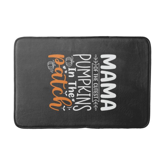 Mama Pompoenen Patch Halloween Ontwerp_1 Badmat (Voorkant)