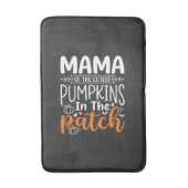 Mama Pompoenen Patch Halloween Ontwerp_1 Badmat (Voorkant Verticaal)