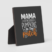 Mama Pompoenen Patch Halloween Ontwerp_1 Fotoplaat (Voorkant)