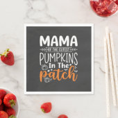 Mama Pompoenen Patch Halloween Ontwerp_1 Servet (Insitu)