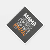 Mama Pompoenen Patch Halloween Ontwerp_1 Servet (Hoek)