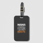 Mama Pumpkins Patch Halloween-ontwerp_1 Bagagelabel (Voorkant (verticaal))