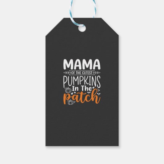 Mama Pumpkins Patch Halloween-ontwerp_1 Cadeaulabel (Voorkant)