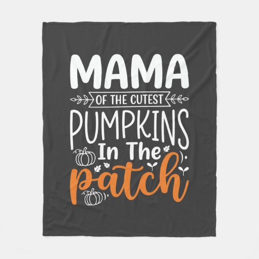 Mama Pumpkins Patch Halloween-ontwerp_1 Fleece Deken (Voorkant)