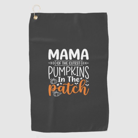 Mama Pumpkins Patch Halloween-ontwerp_1 Golfhanddoek (Voorkant)