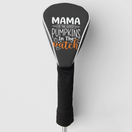 Mama Pumpkins Patch Halloween-ontwerp_1 Golfheadcover (Voorkant)