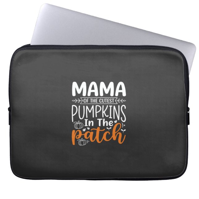 Mama Pumpkins Patch Halloween-ontwerp_1 Laptop Sleeve (Voorkant)