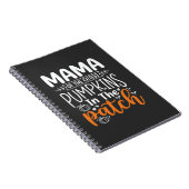 Mama Pumpkins Patch Halloween-ontwerp_1 Notitieboek (Rechterzijde)