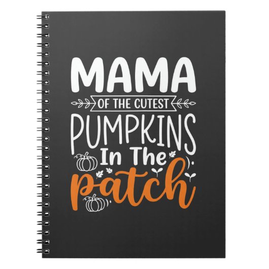 Mama Pumpkins Patch Halloween-ontwerp_1 Notitieboek (Voorkant)