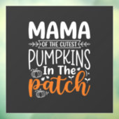 Mama Pumpkins Patch Halloween-ontwerp_1 Raamsticker (Vel 3)