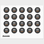 Mama Pumpkins Patch Halloween-ontwerp_1 Ronde Sticker (Vel)