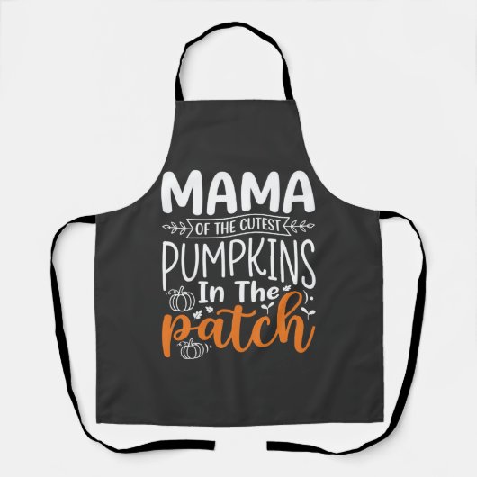 Mama Pumpkins Patch Halloween-ontwerp_1 Schort (Voorkant)