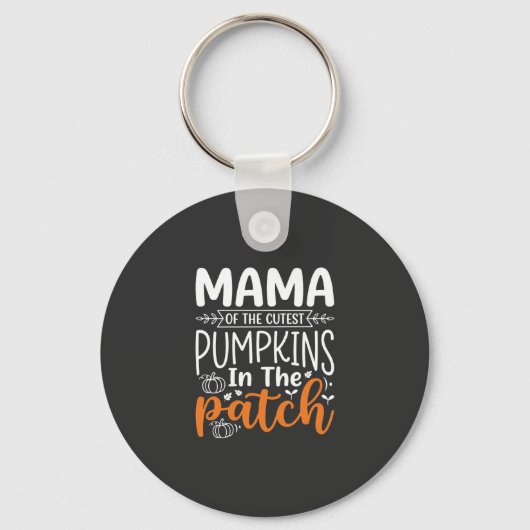 Mama Pumpkins Patch Halloween-ontwerp_1 Sleutelhanger (Voorkant)