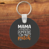 Mama Pumpkins Patch Halloween-ontwerp_1 Sleutelhanger (Voorkant)