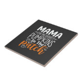 Mama Pumpkins Patch Halloween-ontwerp_1 Tegeltje (Zijkant)