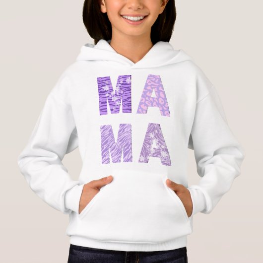 MAMA – Purple Pattern Zebra Love With Shadow (Voorkant)
