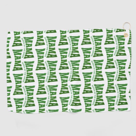 MAMA QUEEN VAN DE GROENE Custom Vrouwen Golfhanddoek (Horizontaal)