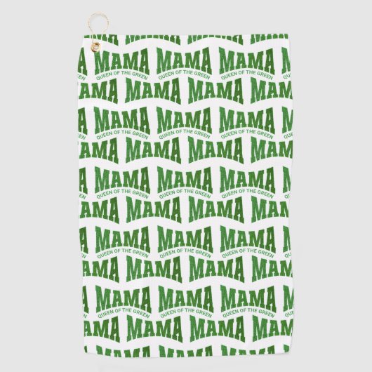 MAMA QUEEN VAN DE GROENE Custom Vrouwen Golfhanddoek (Voorkant)