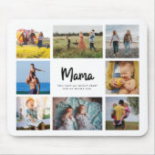 Mama Quote Moederdag acht Foto Collage Muismat (Voorkant)