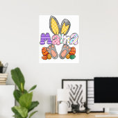 mama rabbit (2), retro, vintage poster (Thuiskantoor)