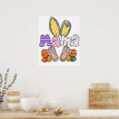 mama rabbit (2), retro, vintage poster (Keuken)