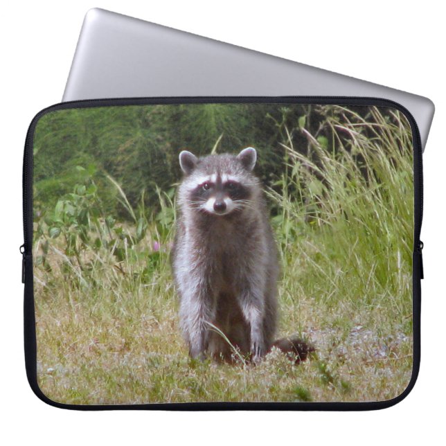 Mama Raccoon Laptop Sleeve (Voorkant)