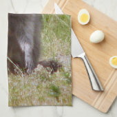 Mama Raccoon Theedoek (Quarter Fold)