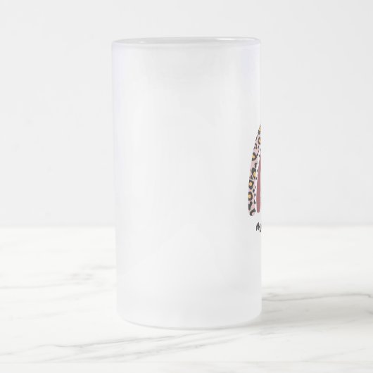 Mama Rainbow, Blessed Mama Gift, Boho Mama Rainbow Matglas Bierpul (Center)