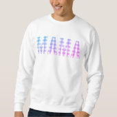 Mama Rainbow Plaid Trui (Voorkant)