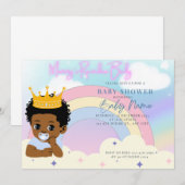 mama regenboog baby jongen kaart (Voorkant / Achterkant)