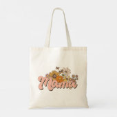 Mama Retro Floral Tote Bag (Achterkant)