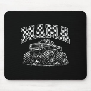 Mama retro monstrum truck familie bemanning verjaa muismat