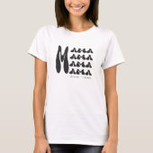 Mama | Retrotypografie Kinder namen moeder T-shirt (Voorkant)