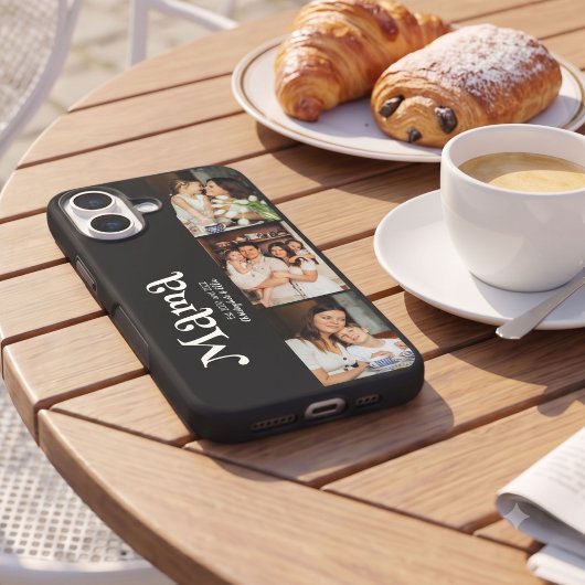 Mama Richtte 3 Foto Kinderen Naam Pret Case-Mate iPhone Case