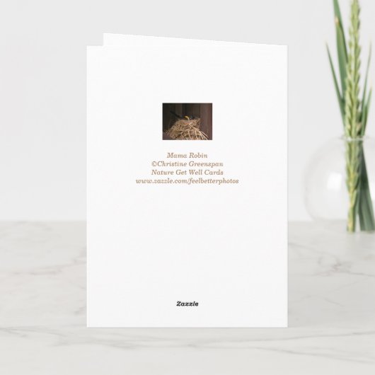 Mama Robin krijgt het goed Kaart (Achterkant)