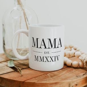 Mama Romeins numeriek jaar vastgesteld Koffiemok