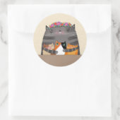 mama ronde sticker (Tas)