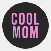 mama ronde sticker (Voorkant)