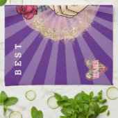 Mama Roos past beste ooit aan Theedoek (Gevouwen)