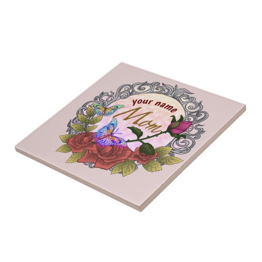 Mama Roos Rosebud Tegeltje (Zijkant)