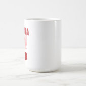 Mama roze boog en rode kersen, coquette stijl koffiemok (Center)